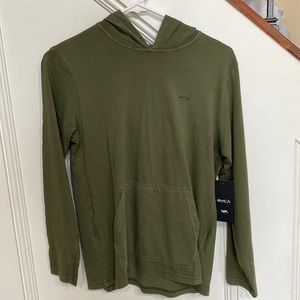A RVCA long sleeve hoodie large boys